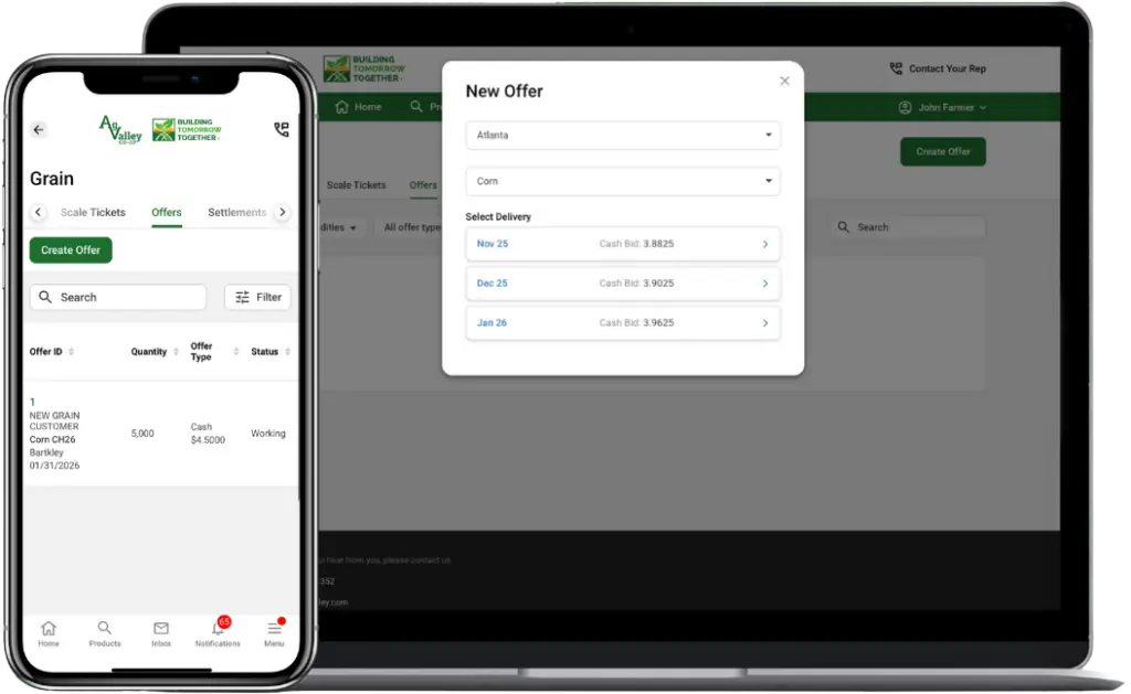 Ag Valley Co-op Grain Offers